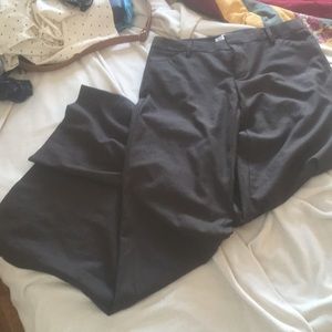 Gap Perfect Trouser 6Long Wide Leg grey brown